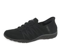 Skechers Breathe Easy-Roll with Me, Scarpe da Ginnastica Donna, Nero, 39 EU Larga