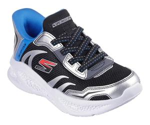 Skechers Brisk-beamsSneaker da ragazzo Meteor-Lights, argento, nero, 29 EU