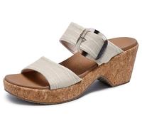 Skechers Brystol, Sandali con Zeppa Donna, Naturale, 41 EU