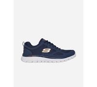 Skechers Uomo Burns - Agoura Sneaker in Blu Navy Blue/Arancione, Taglia 45