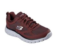 Skechers Burns Agoura - Scarpe da corsa da uomo in materiale sintetico, Borgogna, 42.5 EU