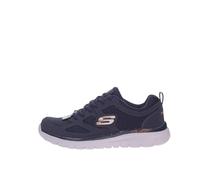 Skechers Burns- Agoura - Scarpe da ginnastica da uomo, Blu navy/arancione., 42.5 EU