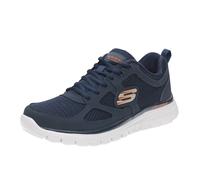 Skechers Uomo Burns - Agoura Sneaker in Blu Navy Blue/Arancione, Taglia 45