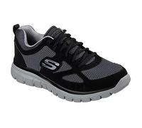 Skechers Burns- Agoura Uomo Scarpe da ginnastica, Black Black 52635 Bkgy, 42.5 EU