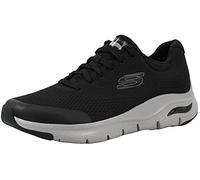 Skechers Burns- Agoura Uomo Scarpe da ginnastica, Black Black 52635 Bkgy, 45.5 EU