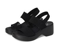 Skechers Cali Day, Sandali con Tacco Donna, Black, 39 EU