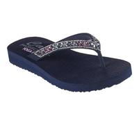 Skechers Cali, Meditazione Farfalle Giardino Donna, Blu Navy Mitobuck Multi Gem Rhiestone Trim, 36 EU