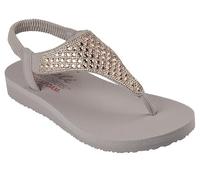 Skechers Cali, Rockstar della Meditazione Donna, Finitura in Strass Color Tortora, 39 EU