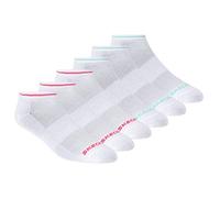 Skechers Calzini da donna a taglio basso, Rosa/verde, 9-11