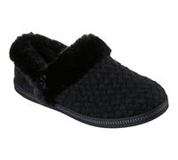Skechers Ciabatta da donna accogliente Campfire -Frosty Promise, Nero/nero, 38 EU