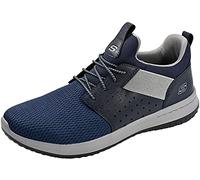 Skechers Classic Fit Delson Camden, da Uomo, Blu, Blu Navy, Blu Marino, 43 EU Larga