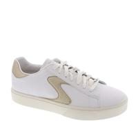 Skechers Classics Eden LX, Sneakers Donna, White Duraleather/Gold Trim, 36 EU