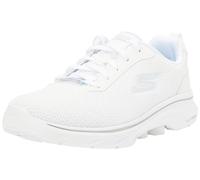 Skechers Clear Path, Go Walk 7 Percorso Chiaro Donna, Finiture in Tessuto Bianco, 40 EU