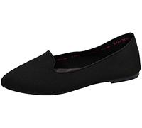 Skechers Cleo-Sherlock-Engineered Knit Loafer Skimmer, Ballerine Donna, Nero, 39.5 EU