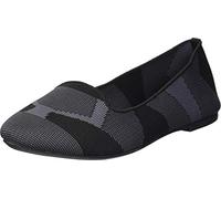 Skechers Cleo Sherlock - Mocassino da Donna Lavorato a Maglia, Nero/Nero, 41 EU