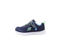 Skechers Comodo Mini Trainer Flex, Scarpe da ginnastica Bambini e ragazzi, Blu Navy Tessuto Sintetico Blu Lime Trim, 24 EU
