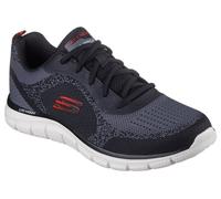 Skechers con Lacci Sneaker Scarpe Per Uomo Pista Glendor IN Nero/Rosso, 5.5-13