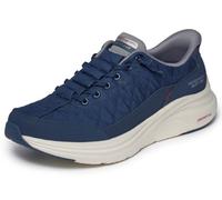 Skechers Contour Foam Cozy Fit Hands Free Sneaker Slip-in da Uomo, Grigio/Blu Navy, Numero 46