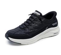 Skechers Contour Foam Cozy Fit, Scarpe da Ginnastica Uomo, Black Mesh/Duraleather/Trim, 45.5 EU