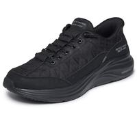 Skechers Contour Foam Cozy Fit, Scarpe da Ginnastica Uomo, Black Mesh/Duraleather/Trim, 45.5 EU
