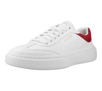 Skechers Uomo Trainer-Cordova Classic Lighto, Scarpe da Ginnastica, Bianco Duraleather Suede Red Trim, 45 EU