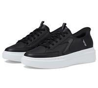 Skechers Cordova Classic New ReignSneaker Donna, Finitura bianca Duraleather nera, 41 EU