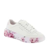 Skechers Cordova Classic Painted Flora Sneaker da donna , bianco, 37.5 EU