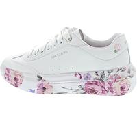 Skechers Cordova Classic Painted Flora Sneaker da Donna, Bianco, 39.5 EU