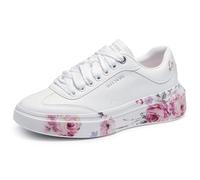 Skechers Cordova Classic Painted Flora Sneaker da Donna, Bianco, 41 EU