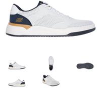 SKECHERS Corliss Dorset Bianco Sneakers Relaxed Fit Uomo Taglie 7-14/Nuovo