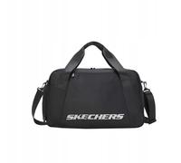 Skechers Cornell Duffle - Borsa sportiva con scomparto per scarpe e tasche con cerniera, 50 x 29 x 25 cm, colore: Nero