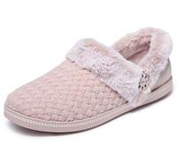 Skechers Cozy Campfire-Frosty Promise, Pantofole Donna, Rosso tendente Rosa, 41 EU