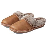 Skechers Cozy Campfire Lovely Life, Pantofole Donna, Chestnut Microleather Faux Fur, 36 EU