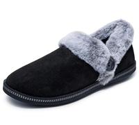 Skechers Cozy Campfire, Pantofole Donna, Nero, 36 EU