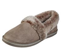 Skechers Cozy Campfire - Team Toasty, Pantofole Donna, Beige Dark Taupe Microfiber Suede Faux Fur Line Dktp, 38 EU