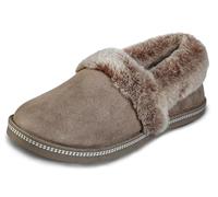 Skechers Cozy Campfire - Team Toasty, Pantofole Donna, Beige Dark Taupe Microfiber Suede Faux Fur Line Dktp, 41 EU