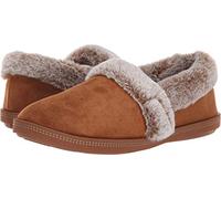 Skechers Cozy Campfire - Team Toasty, Pantofole Donna, Chestnut Microfiber Suede Faux Fur Line Csnt, 39.5 EU