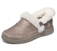 Skechers Cozy EscapeSlipper Donna, Pelliccia sintetica Performtex Taupe, 37.5 EU