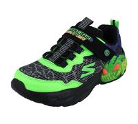 SKECHERS Creature Lights Scarpe Unisex Bambini Luci - Trainer Nero Lime