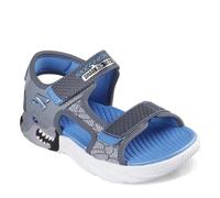 Skechers Creature-Splash Sandali grigi e azzurri con luci CCBL 30