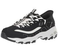 Skechers, D lites New Scene Hands, Scarpe Slip in da Donna, Nero/Bianco, 39 EU