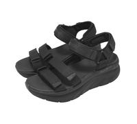 Skechers D Lux Walker Sandal Black Women Strap Casual Sandal 119826-BBK