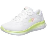Skechers da Donna, Finiture in Rete Bianca Color Lime, 38.5 EU