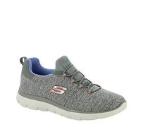 Skechers Damen Summits-Quick Getaway Sneaker, Grey Blue Gybl, 4.5 UK Wide