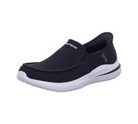 Skechers DELSON 3.0 CABRINO, Scivolare su Uomo, Black Knit, 41 EU
