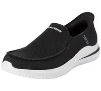 Skechers DELSON 3.0 CABRINO, Scivolare su Uomo, Black Knit, 44 EU