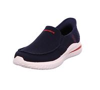 Skechers Delson 3.0 Cabrino Slip-On Uomo, Maglia Blu Marino., 48.5 EU