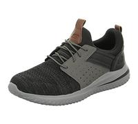 Skechers Delson 3.0 Cicala, Scarpe da ginnastica Uomo, Nero, 42 EU