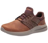 Skechers Delson 3.0-Ezra Leather Bungee Lace Slip on, Scarpe da Ginnastica Uomo, CDB, 45.5 EU X-Larga