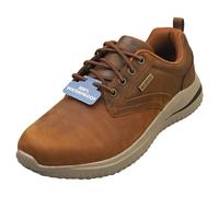 Skechers Delson 3.0 Glavine Uomo Dark Brown Formatori Casuale - 45 EU